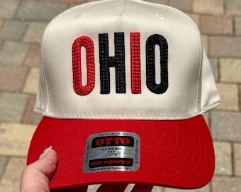 Custom Ohio Embroidered Hat | 3D PUFF