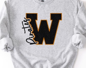 Custom Mascot Embroidered Sweatshirt