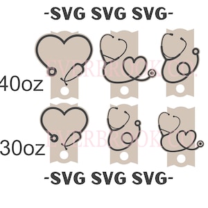 Stethoscope Stanley Topper SVG File | 30 & 40oz