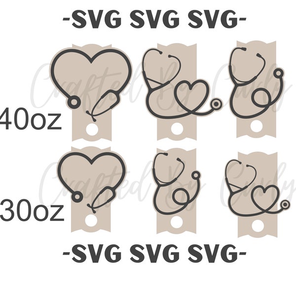 Stethoscope Stanley Topper SVG File | 30 & 40oz