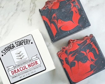DRACUL NOIR Artisan Bar Soap, Handmade cold process almond milk soap, Hand made soap for men, Hand made bar soap