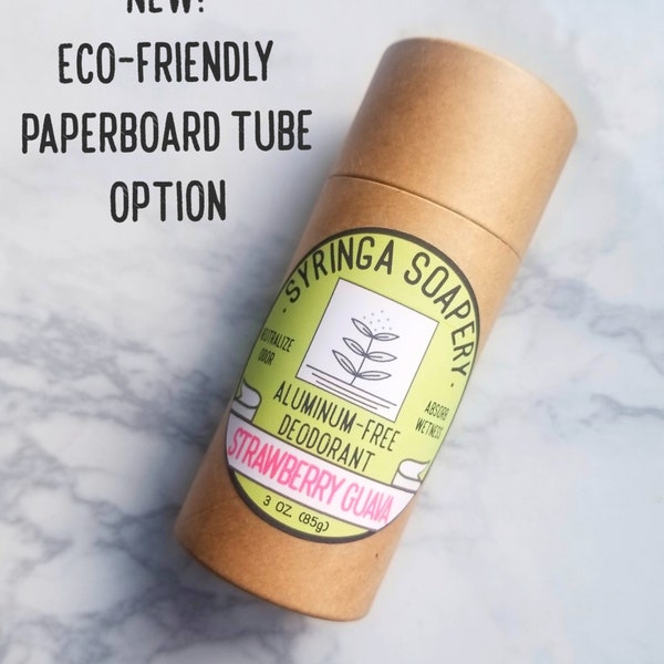 24-Hour Aluminum-Free Natural Deodorant for sensitive skin, Men & Women's handmade deodorant twist tube, Eco-friendly deodorant paper option