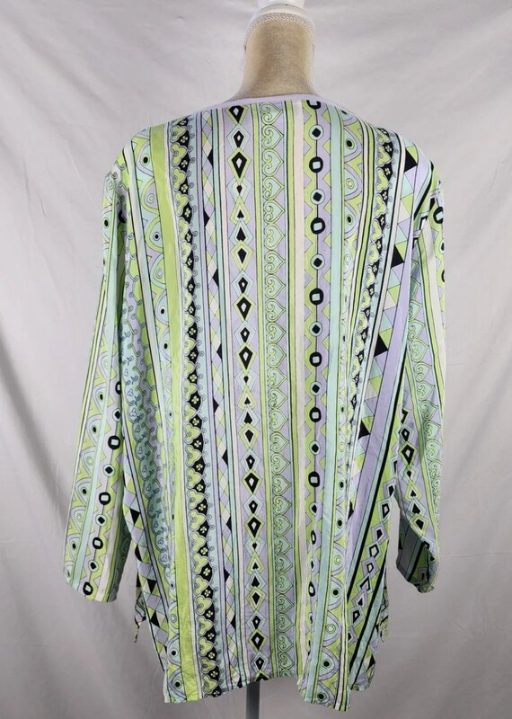 Vintage Diane Gillman 100% Silk Tunic vlouse size… - image 2