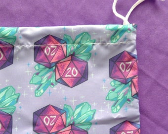 Bolsa de dados Crystal Critical D20