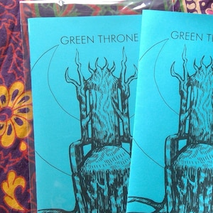 GREEN THRONE occult art zine
