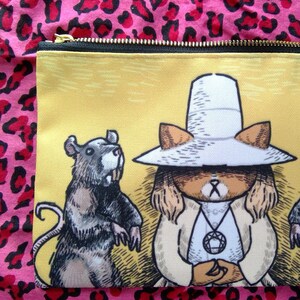 THE HOLY MEOWNTAIN zipper pouch, cosmetic bag, stash bag