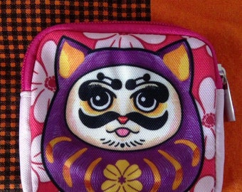 DARUMA KITTY quadratischen Reißverschluss Beutel ändern Geldbörse