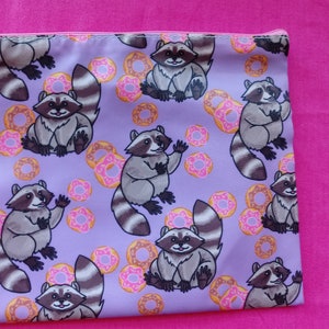 TRASH PANDA cosmetic case, zipper pouch