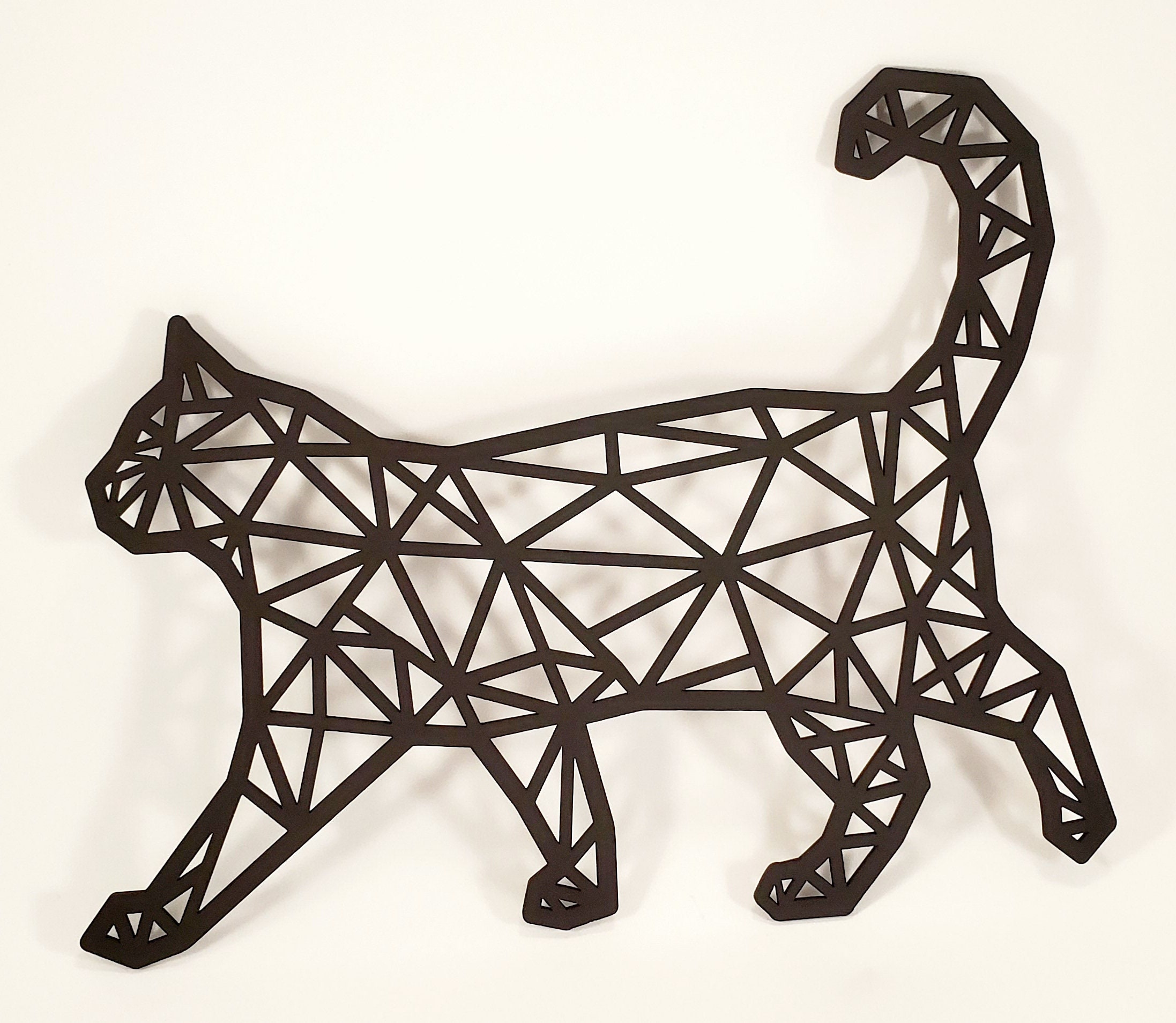 Geometric cat, Wall art, Home Decor - Etsy.de
