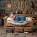 Workbench Bed With Editable Name Sign | Newborn Digital Backdrop for ...