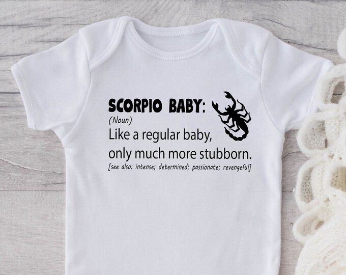 Scorpio Zodiac Baby Onesie® Bodysuit -  Scorpio