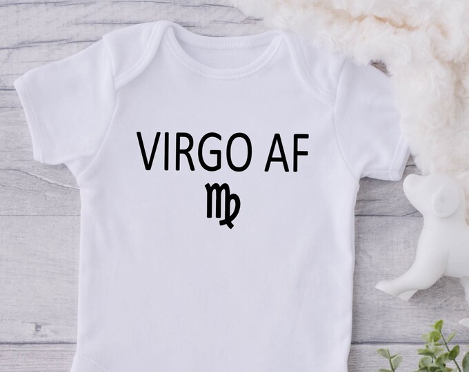 Virgo Zodiac Baby Onesie® Bodysuit -  Virgo AF