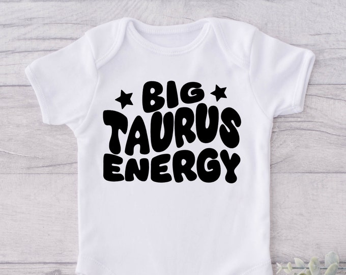 Taurus Zodiac Baby Onesie® Bodysuit -  Big Taurus Energy