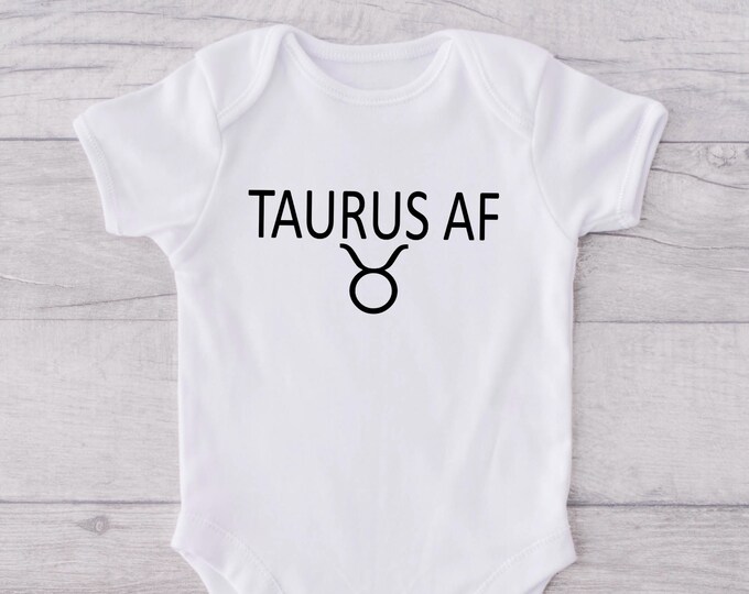 Taurus Zodiac Baby Onesie® Bodysuit - Taurus AF
