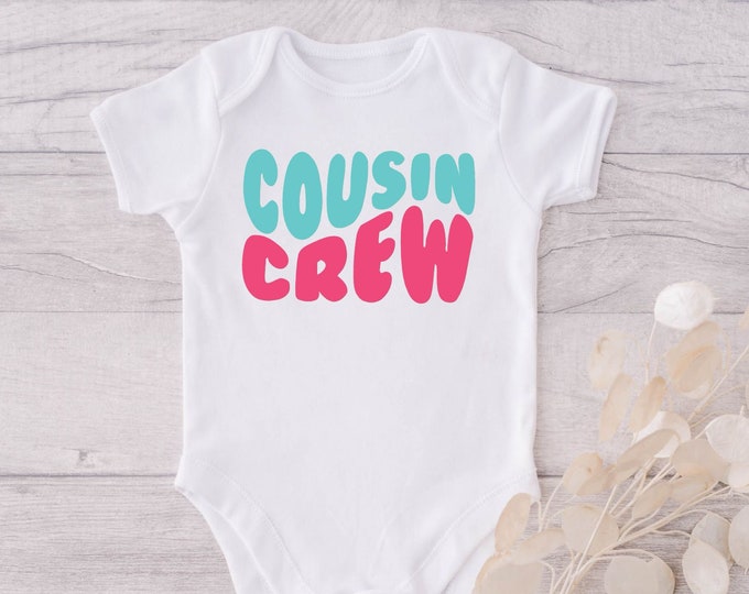 Cousin Baby Onesie® Bodysuit -  Cousin Crew -  Retro -