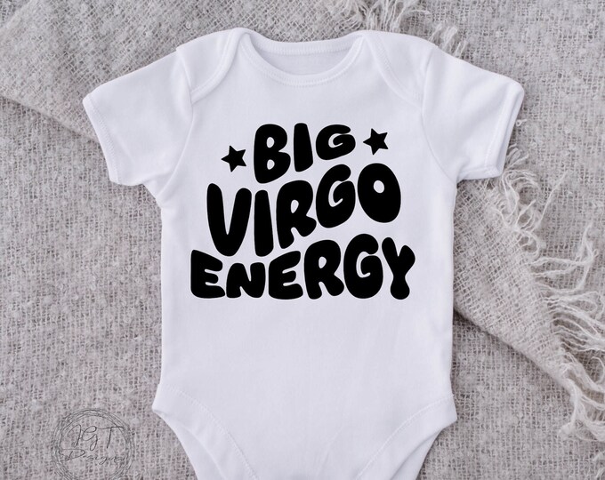 Virgo Zodiac Baby Onesie® Bodysuit - Big Virgo Energ