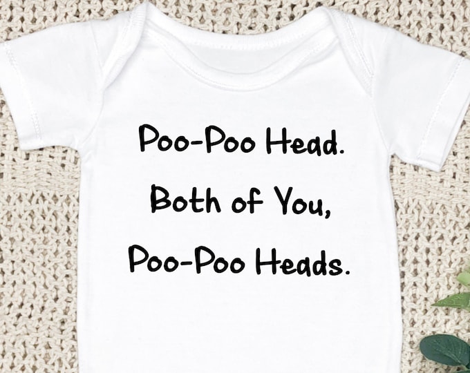 Poo Poo Head Baby Onesie® Bodysuit Funny - Vanderpump TV Inspired