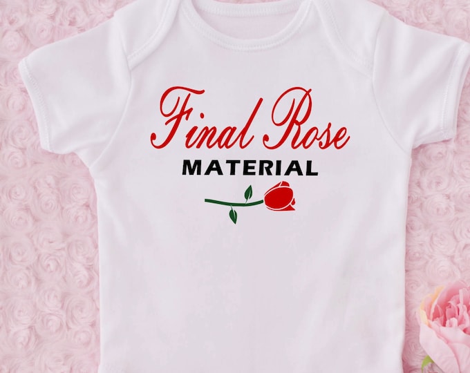 Final Rose Material Baby Onesie® Bodysuit - Bachelor TV Inspired