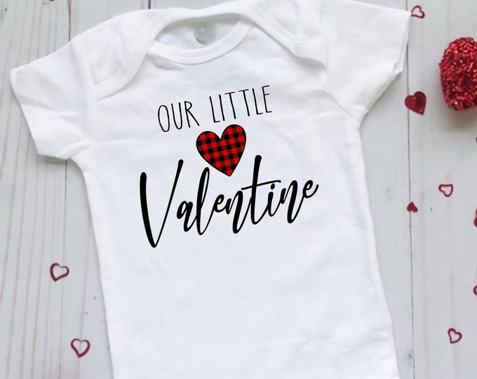 Valentine's Day Baby Onesie® Bodysuit -  Our Little Valentine Valentine’s Day