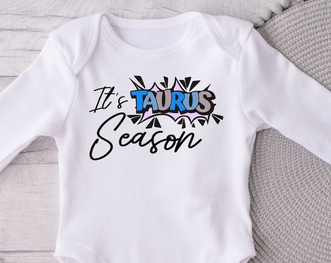 Taurus Zodiac Baby Onesie® Bodysuit -  It’s Taurus Season -