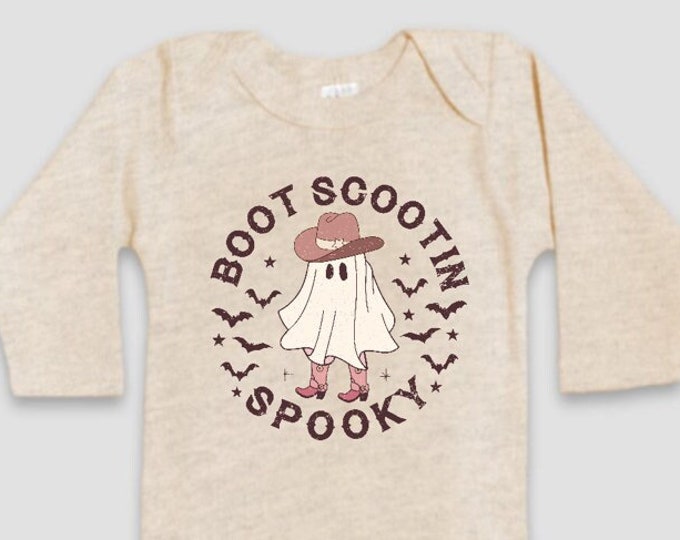 Retro Halloween Baby Onesie® Bodysuit - Boot Scootin Spooky