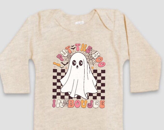 Retro Halloween Baby Onesie® Bodysuit - I Put The Boo In Boujee