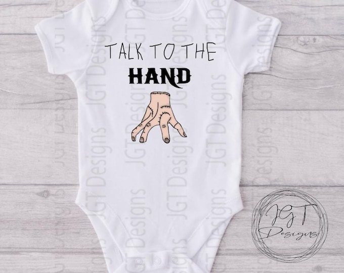 Talk To The Hand  Halloween Baby Onesie® Bodysuit