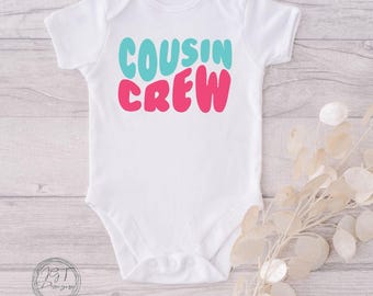 Cousin Baby Onesie® Bodysuit -  Cousin Crew -  Retro -