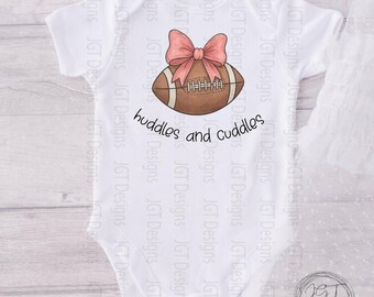 Huddles And Cuddles Football Baby Onesie® Bodysuit