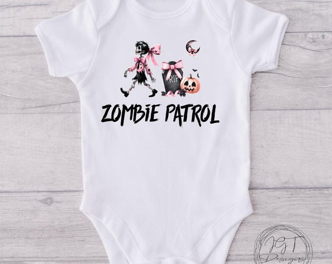 Zombie Patrol Halloween Baby Onesie® Bodysuit
