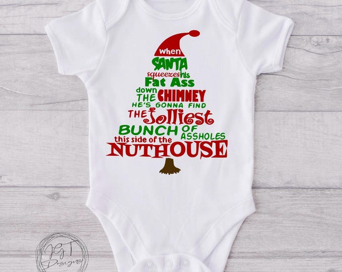 Jolliest Bunch of Aholes Baby Onesie® Bodysuit -Christmas Vacation Inspired