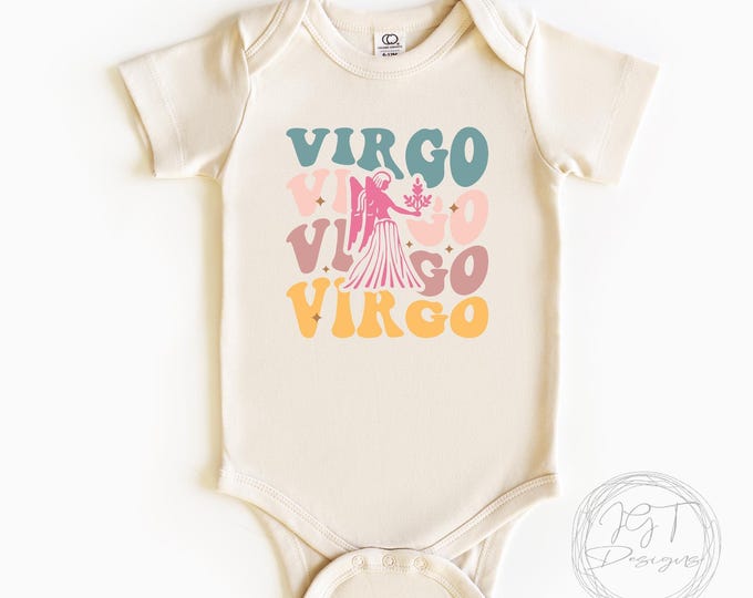 Virgo Zodiac Retro Baby Onesie® Bodysuit -  Virgo -