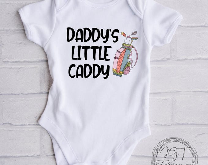 Daddy's Little Caddy Golf Baby Onesie® Bodysuit