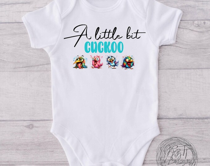 A Little Bit Cuckoo Bird Funny Baby Onesie® Bodysuit