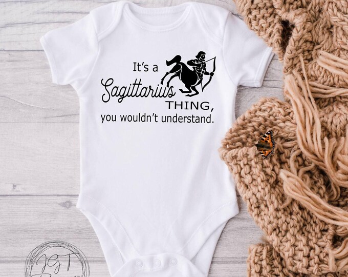 It's A Sagittarius Thing Baby Onesie® Bodysuit - Zodiac