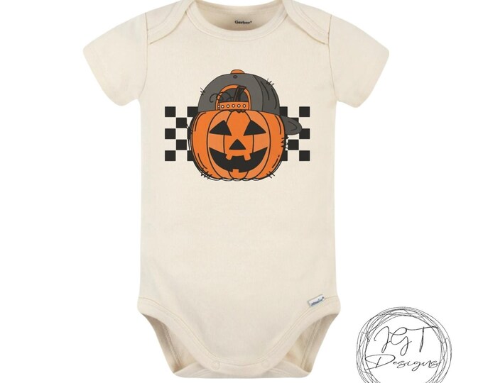 Retro Pumpkin Baby  Onesie® Bodysuit