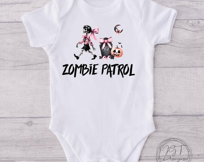 Zombie Patrol Halloween Baby Onesie® Bodysuit