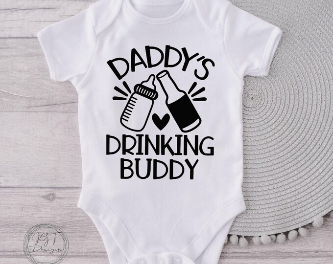 Funny Baby Onesie® Bodysuit -  Daddy's Drinking Buddy