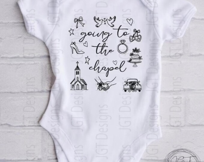 Wedding Baby Onesie® Bodysuit - Going To The Chapel -  Baby of the Bride