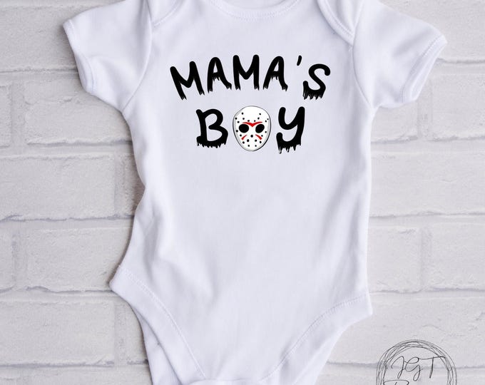 Mama’s Boy Halloween Baby Onesie® Bodysuit
