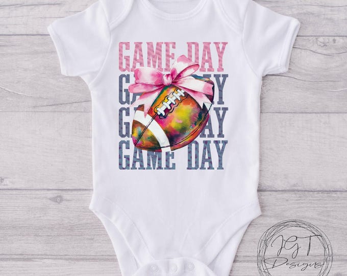 Game Day Coquette Football  Onesie® Bodysuit