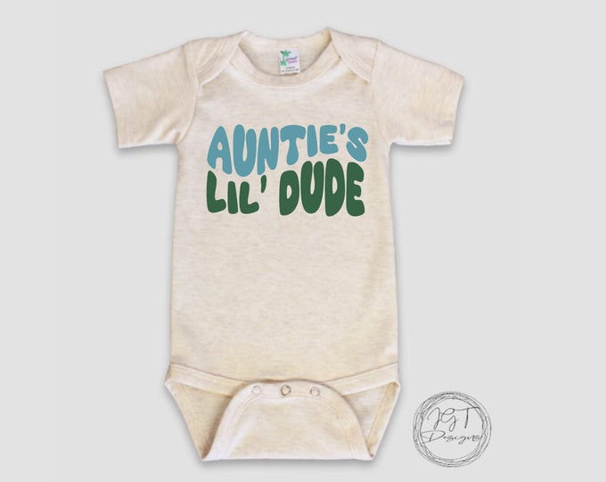 Auntie's Lil' Dude Baby Onesie® Bodysuit Retro