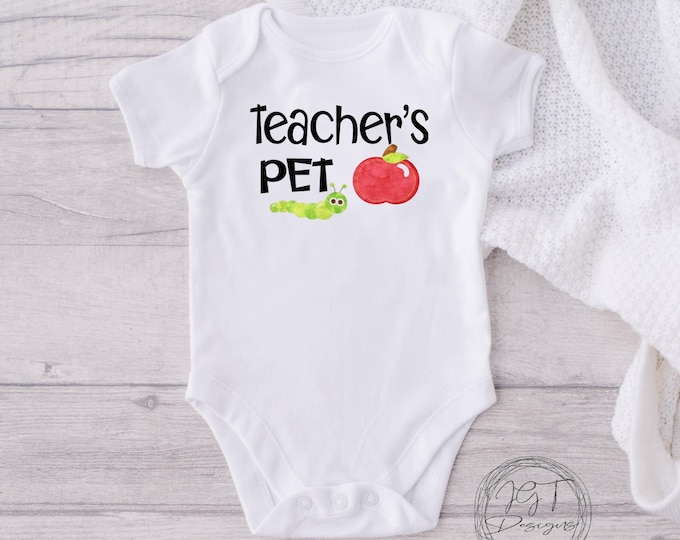 School Baby Onesie® Bodysuit -  Teacher’s Pet -  Back to School -