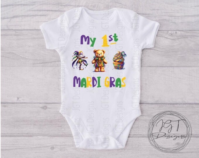 My 1st Mardi Gras Baby Onesie® Bodysuit
