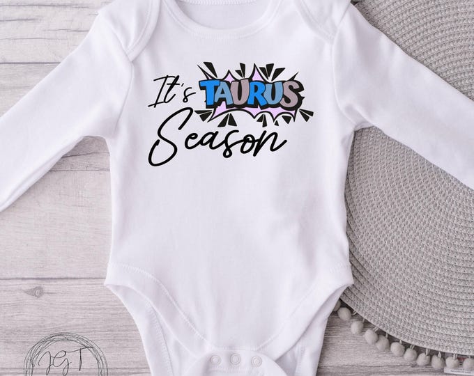 Taurus Zodiac Baby Onesie® Bodysuit -  It’s Taurus Season -
