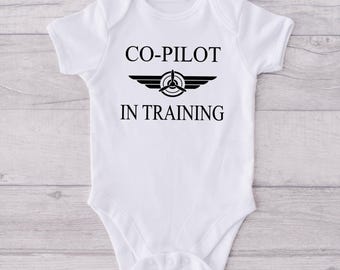 Pilot Baby Onesie® Bodysuit -  Co Pilot In Training -