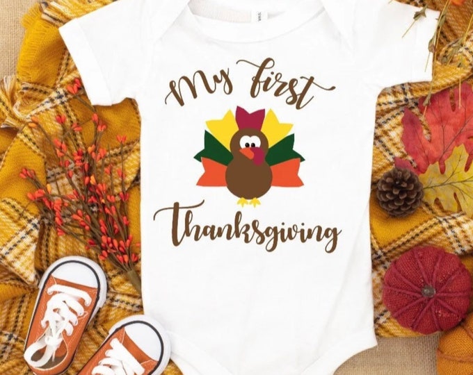 My First Thanksgiving Baby Onesie® Bodysuit