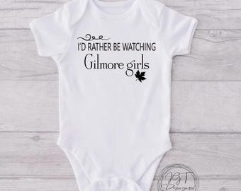 I'd Rather Be Watching Gilmore Girls Onesie® Bodysuit -  TV Inspired