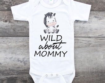 Funny Baby Onesie® Bodysuit -  Wild About Mommy
