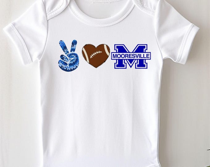 Peace Love Mooresville Baby Onesie® Bodysuit